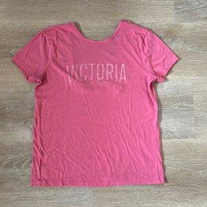 Victoria Sport pink T-shirt with low back from Victoria’s Secret size medium